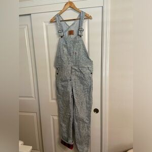 Levi Strauss overalls snake print